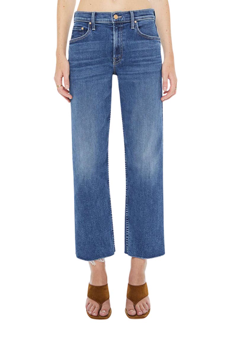 The Newbie High Waist Crop Straight Leg Jeans, Main, color, PRIZED POSSESSION