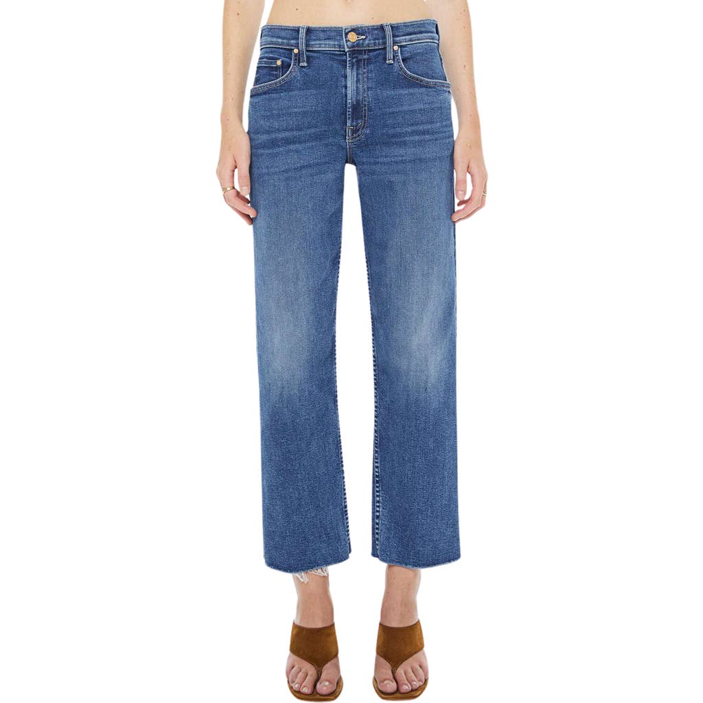 Mother The Newbie High Waist Crop Straight Leg Jeans In Prized Possession