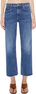 MOTHER The Newbie High Waist Crop Straight Leg Jeans