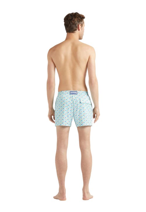 Vilebrequin Micro Ronde Des Tortues Rainbow Stretch Short Swim Shorts In Pacific