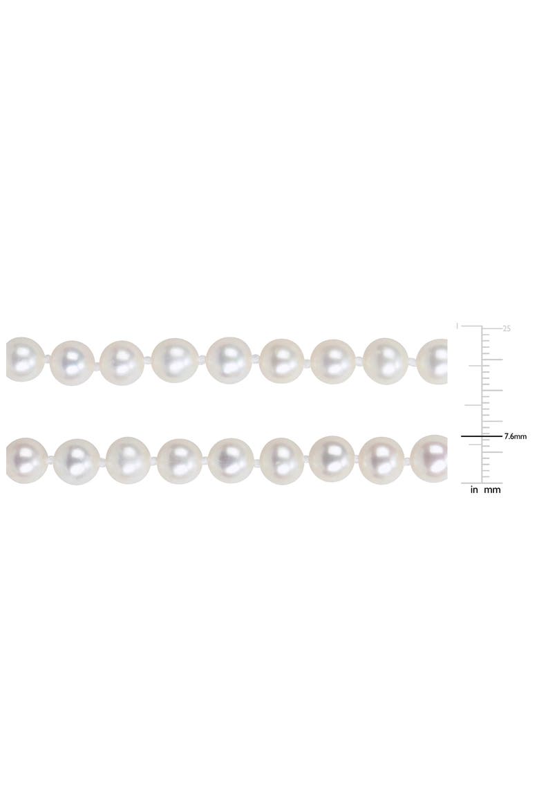 7-7.5mm Cultured Freshwater Pearl Necklace & Bracelet Set, Alternate, color, WHITE