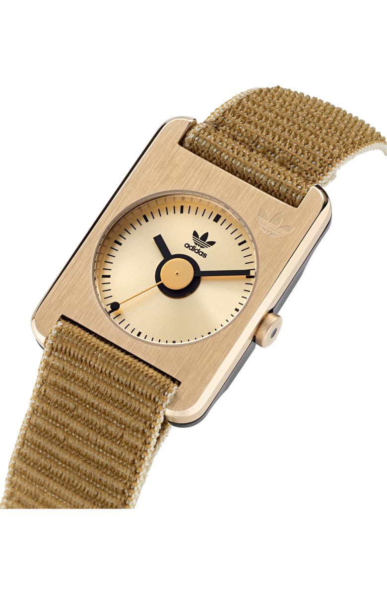 adidas Retro Pop One Nylon Strap Watch, 31mm, Alternate, color,