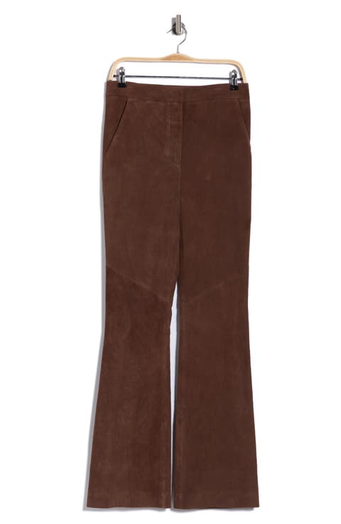 Gracie High Waist Flare Leather Pants