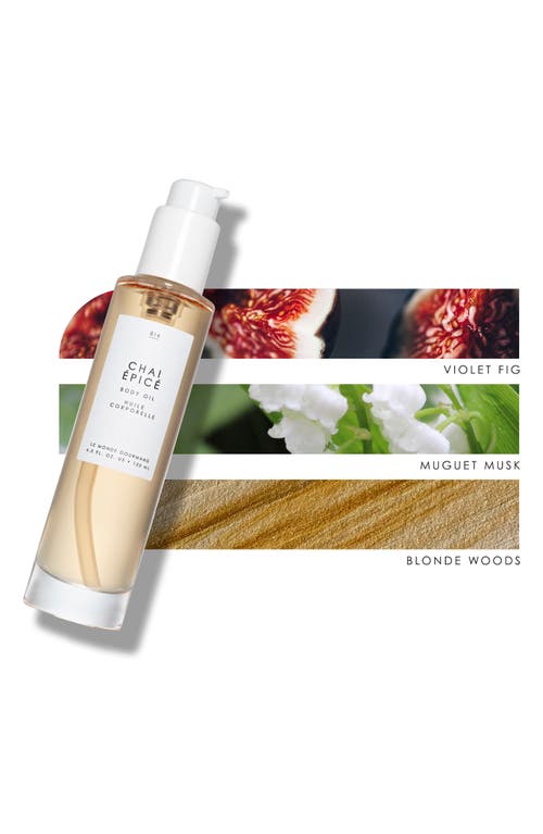 Le Monde Gourmand Chai Épicé Body Oil In Transparent