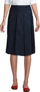 Lands' End School Uniform Solid Box Pleat Skirt Below the Knee