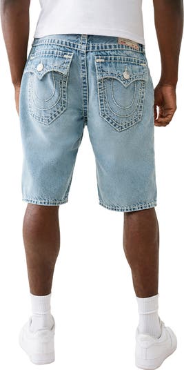 True Religion Bobby Logo Appliqué Super T Denim Shorts Nordstrom