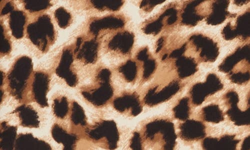 Renee C Leopard Print Top In Chocolate
