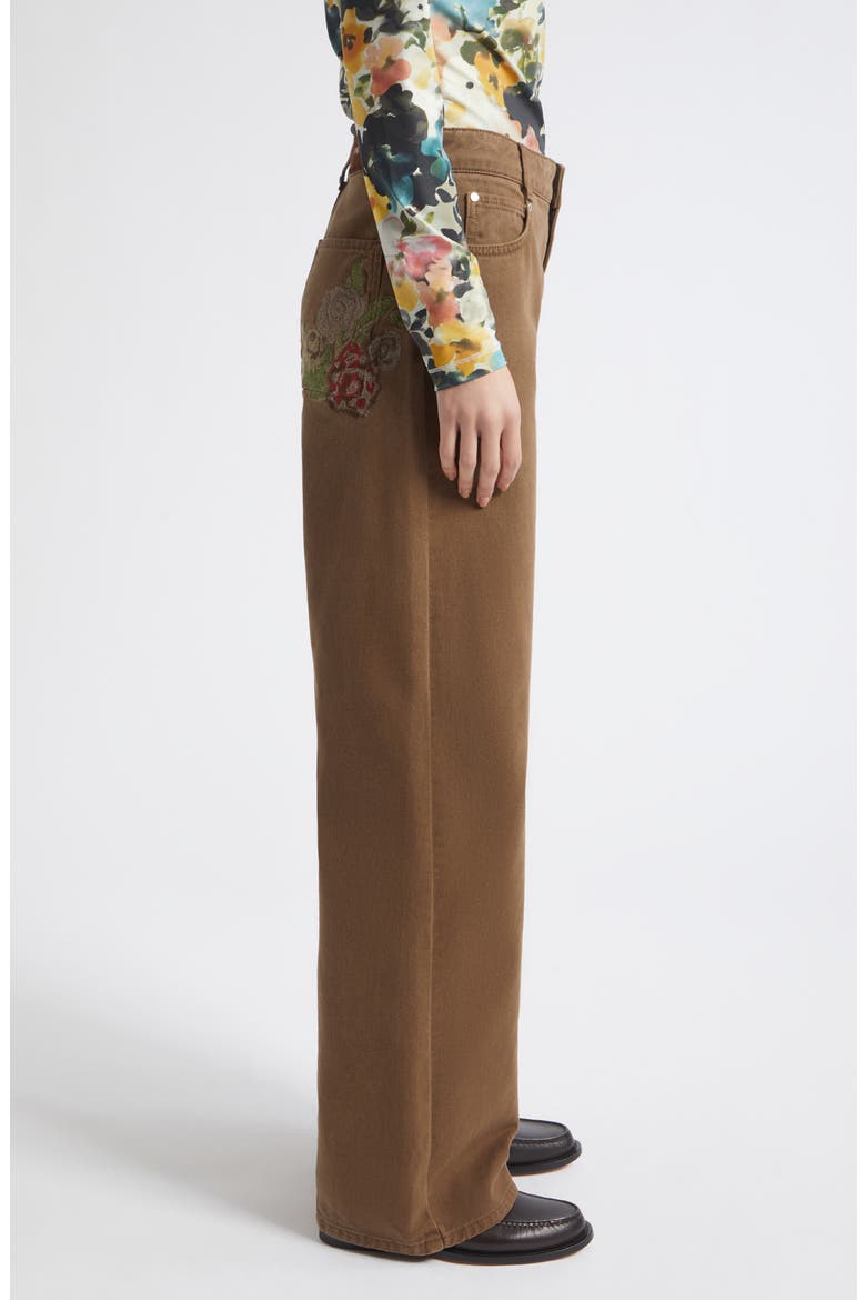 Baggy Fit Wide Leg Jeans, Alternate, color, EPHEMERAL BLOOM