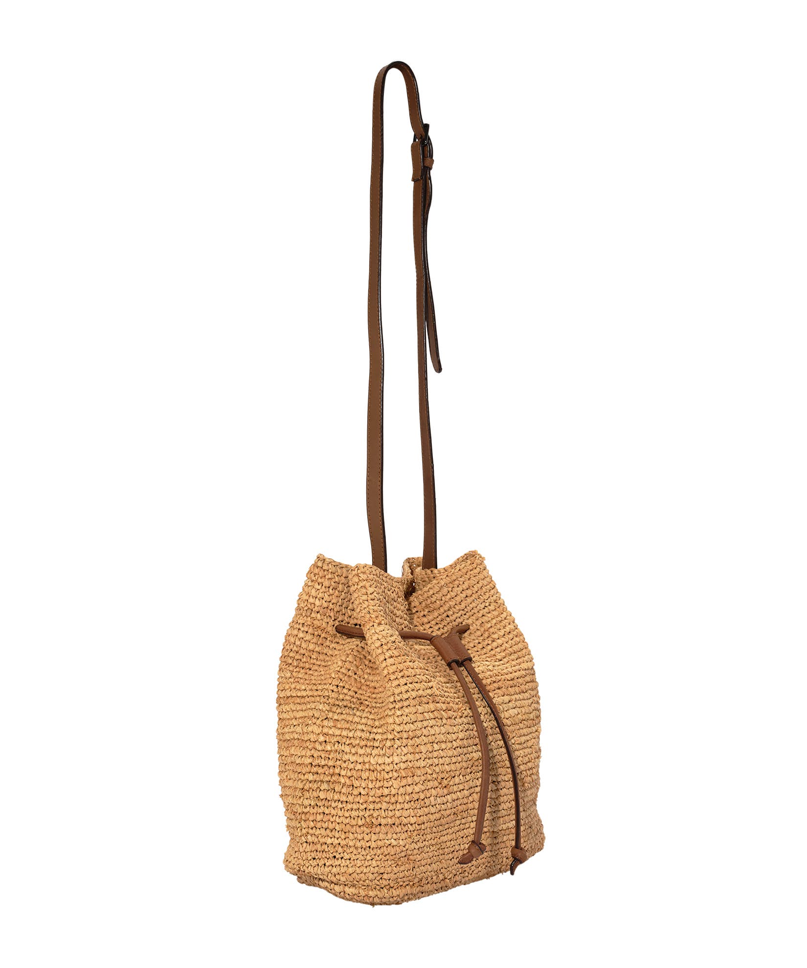 Raffia Bucket Bag, Alternate, color, Natural