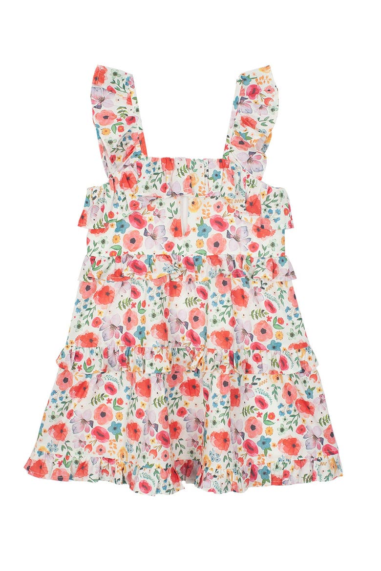 Dancing Petals Dress, Main, color, Brown