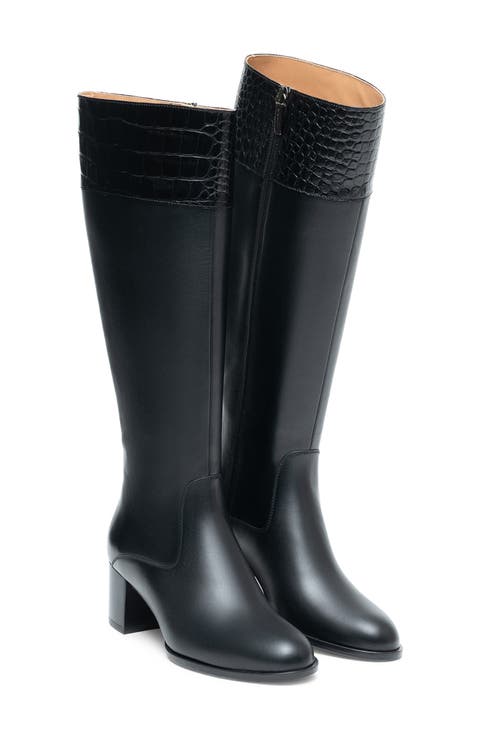 Audrey II Leather Knee High Boot