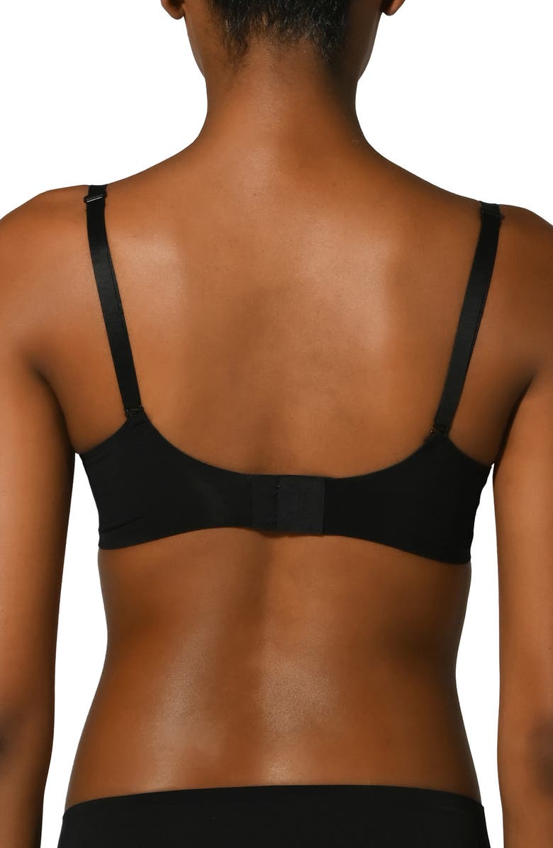 Wolford 3W Underwire Push-Up Bra, Alternate, color, Black