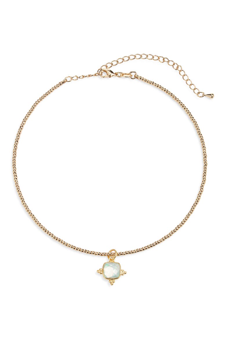 Fire Sky Pendant Collar Necklace, Main, color, GOLD