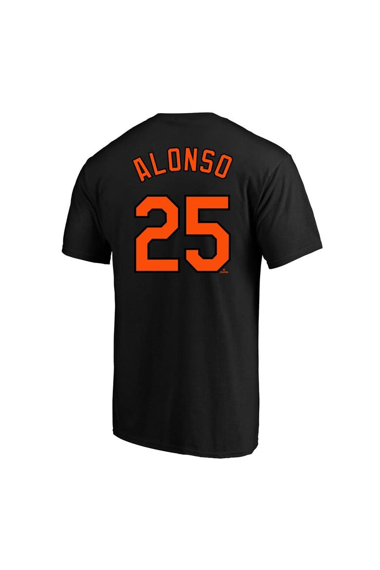 Men's Profile Pete Alonso Black Baltimore Orioles Big & Tall Name & Number T-Shirt, Alternate, color, Black