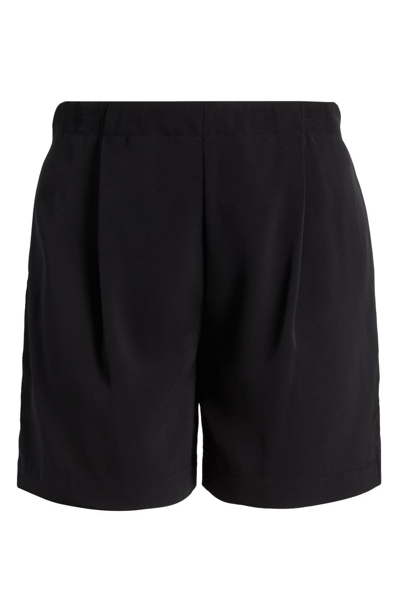 Lysse Dia Pleated Shorts, Alternate, color, Black