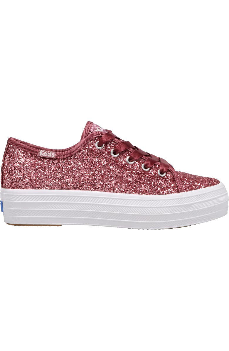Keds<sup>®</sup> Kids' Triple Up Glitter Celebration Sneaker, Alternate, color,