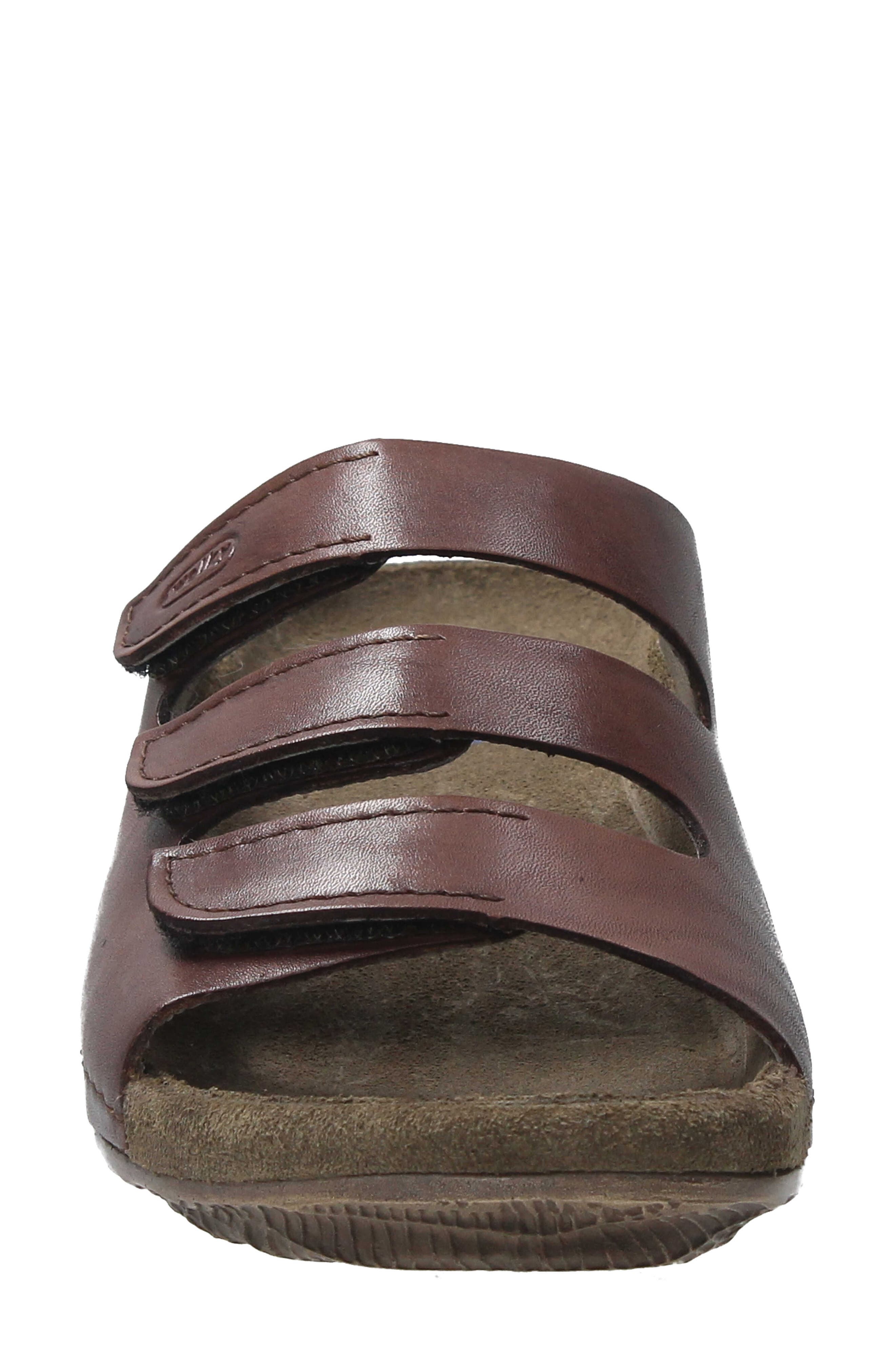 Wolky Nomad Slide Sandal, Alternate, color, Cognac Leather