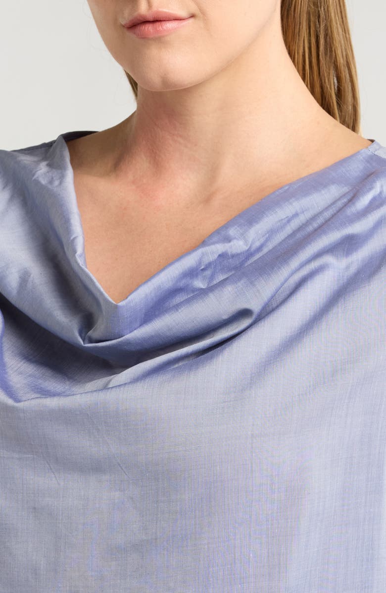 HARSHMAN Dania Ruched Draped Neck Top, Alternate, color, 