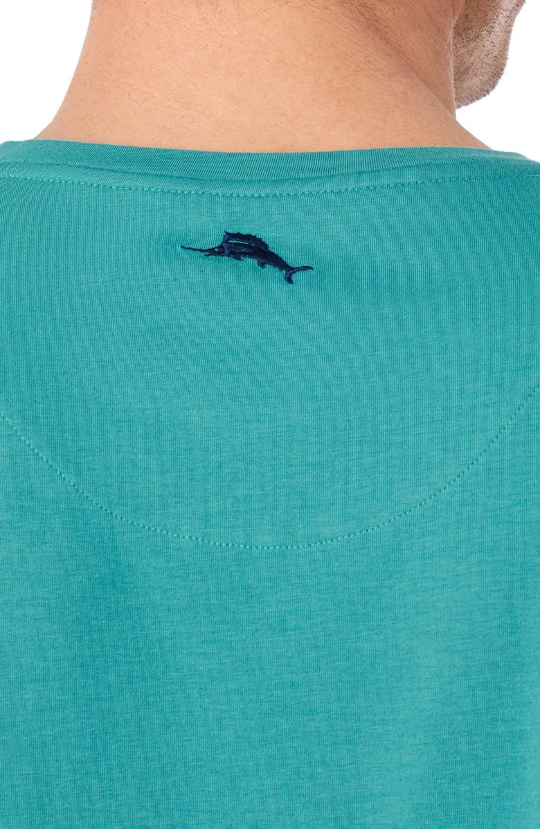 Tommy Bahama Solid Cotton & Modal Crewneck T-Shirt, Alternate, color, Teal