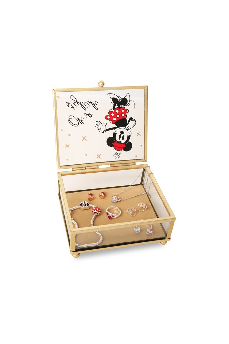 "Oh So Stylish" Glass Box, Alternate, color, Gold, clear