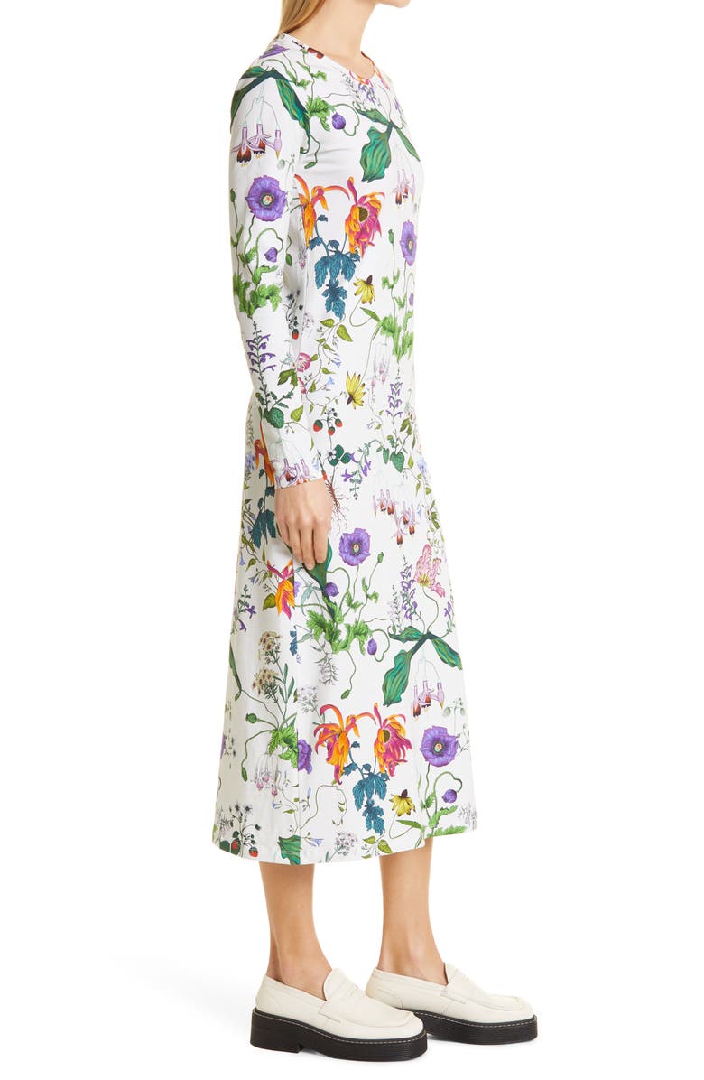 MUNTHE Cork Floral Long Sleeve Dress, Alternate, color,