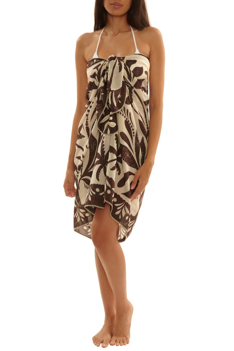 Syros Cover-Up Pareo, Alternate, color, TAN MULTI