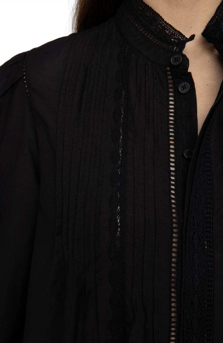 Zadig & Voltaire Timz Tomboy Button-Up Shirt, Alternate, color, Black