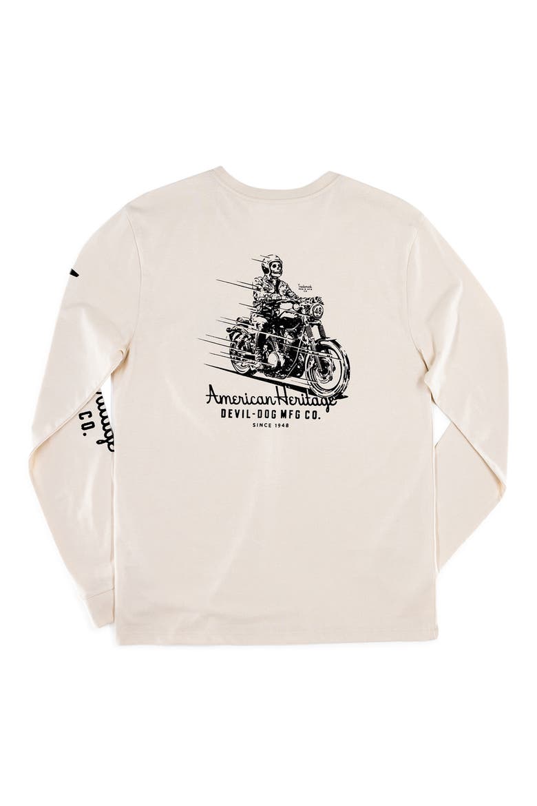 Heritage Long Sleeve Graphic T-Shirt, Alternate, color, CLOUD