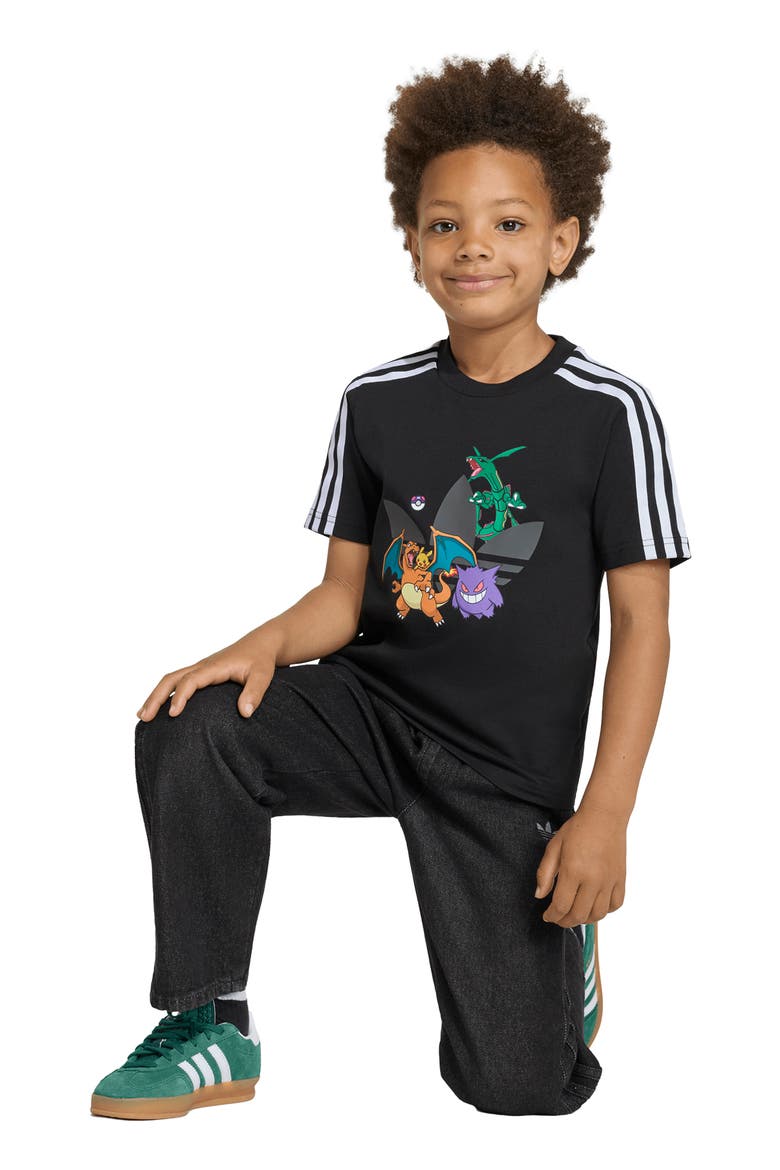 x Pokémon Kids' Cotton Graphic T-Shirt, Alternate, color, BLACK
