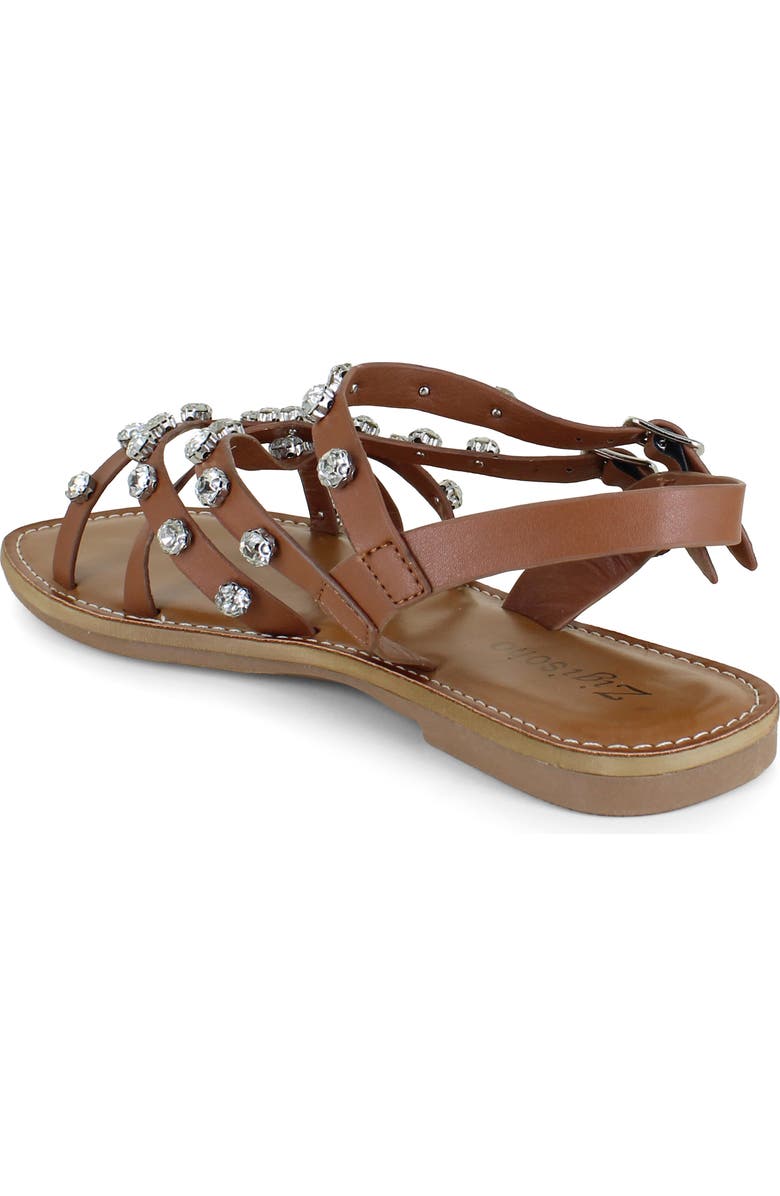 ZIGISOHO Rhinestone Strappy Sandal, Alternate, color,