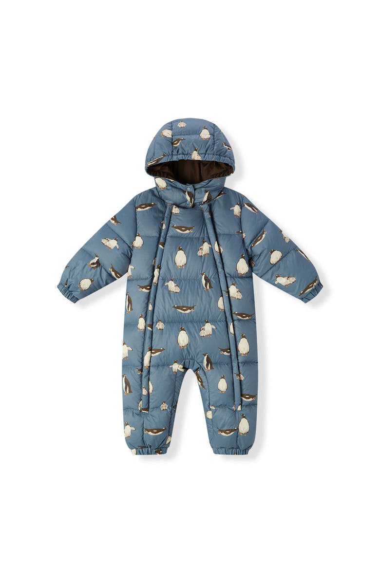 Puffy Down Jumpsuit, Main, color, Penguin