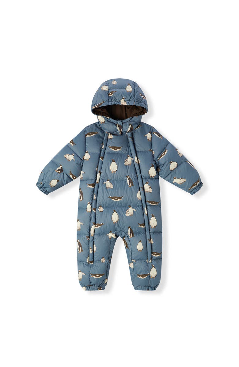 Milkbarn Puffy Down Jumpsuit, Main, color, Penguin