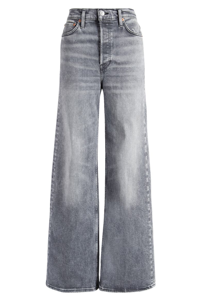 '70s Wide Leg Jeans, Alternate, color, SILVER FADE