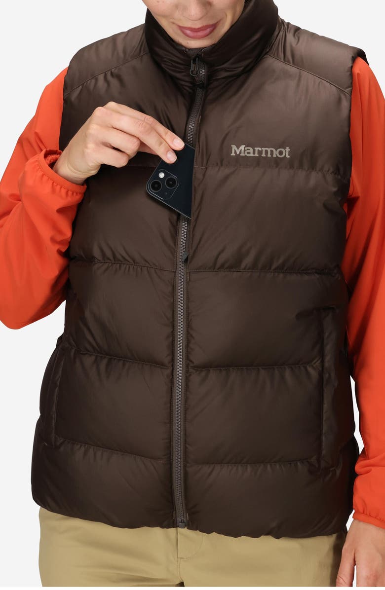 Marmot Guides 700 Fill Power Down Water Repellent Vest, Alternate, color, Hickory Nut
