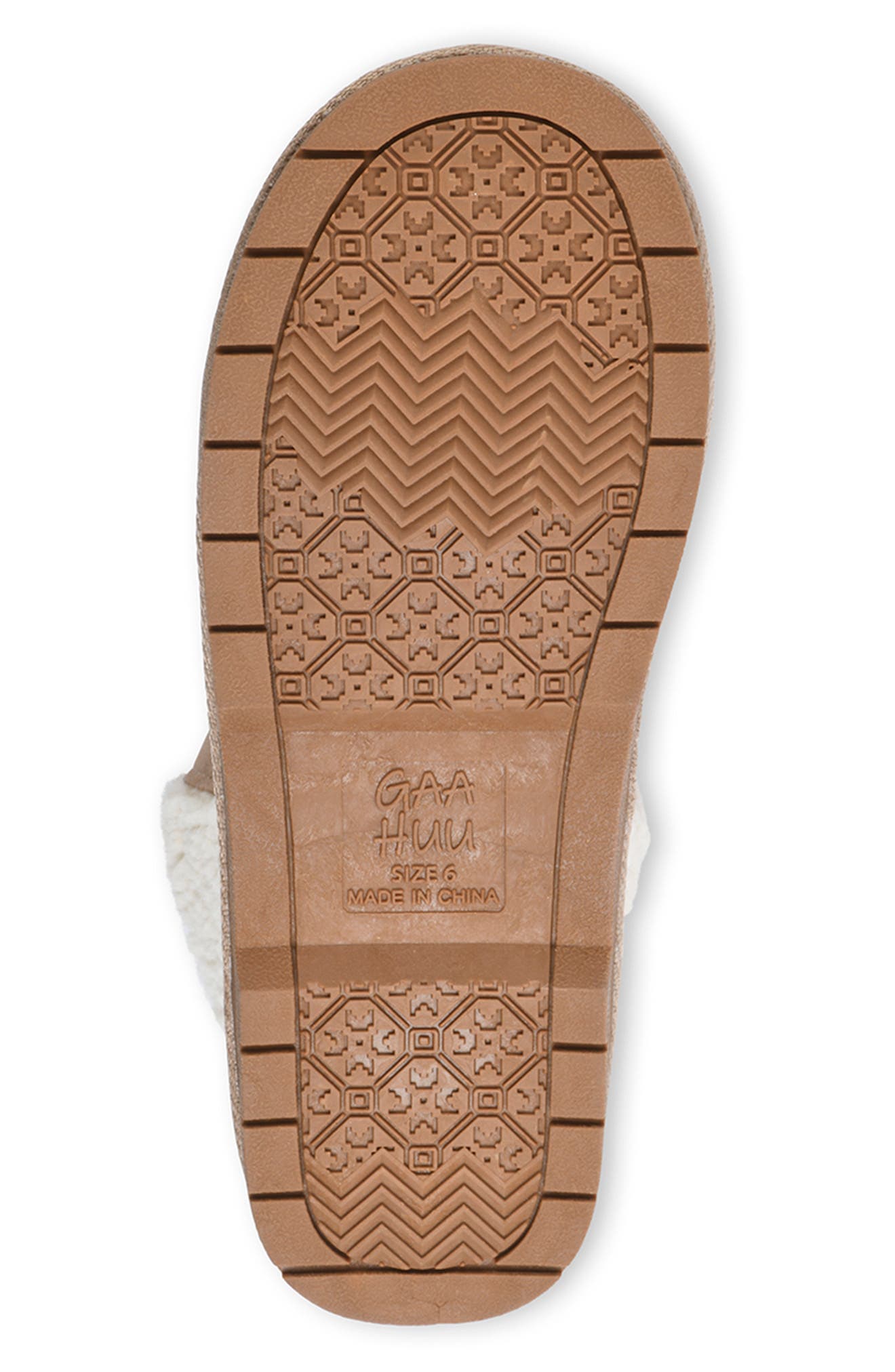 GAAHUU Buckled Faux Shearling Lined Water Resistant Boot, Alternate, color, 