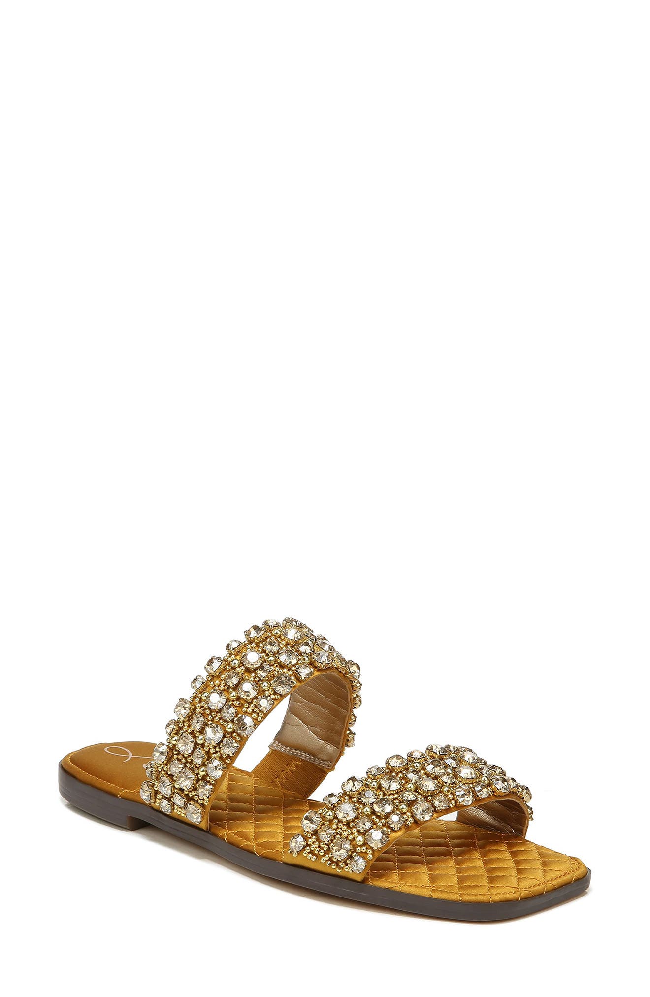 Sam Edelman Ezel Embellished Two Strap Slide Sandal (Women) | Nordstromrack