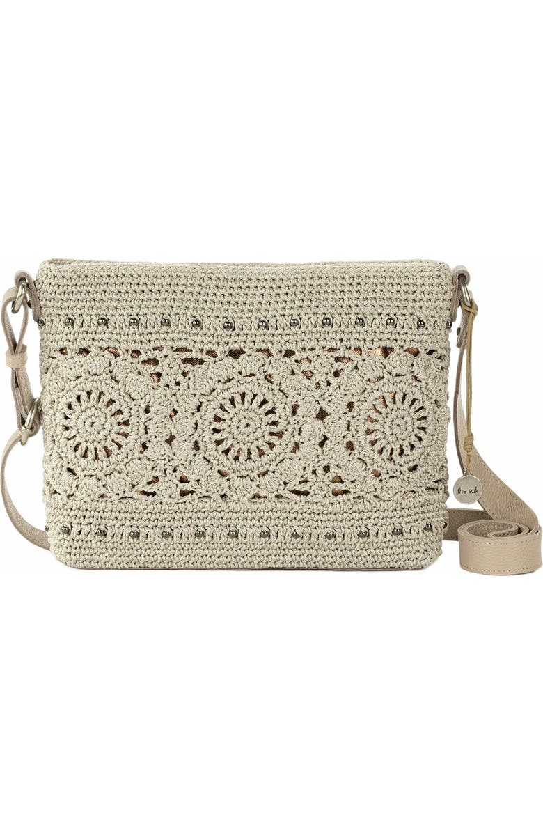 The Sak Melrose Crossbody Leather Bag, Main, color, Natural Medallion