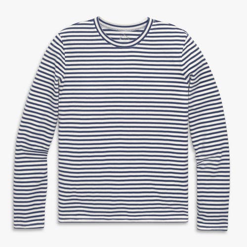 Primary Adult Long Sleeve Everyday Stripe Tee In Black