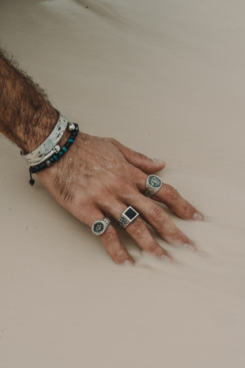Vitruvian Silver Ring, Alternate, color, Sterling Silver