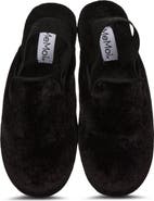 MeMoi Velvet Sling Back Slippers