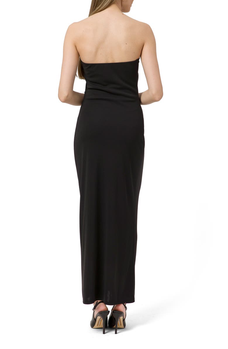 WAYF Strapless Knit Maxi Dress, Alternate, color,