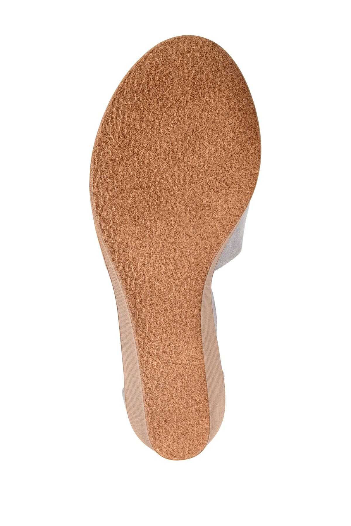 Journee Collection Kedzie Wedge Sandal - Narrow Width, Alternate, color, Grey