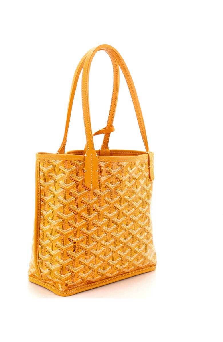 Pre-Owned Goyard Anjou Reversible Tote Coated Canvas Mini, Alternate, color, Yellow