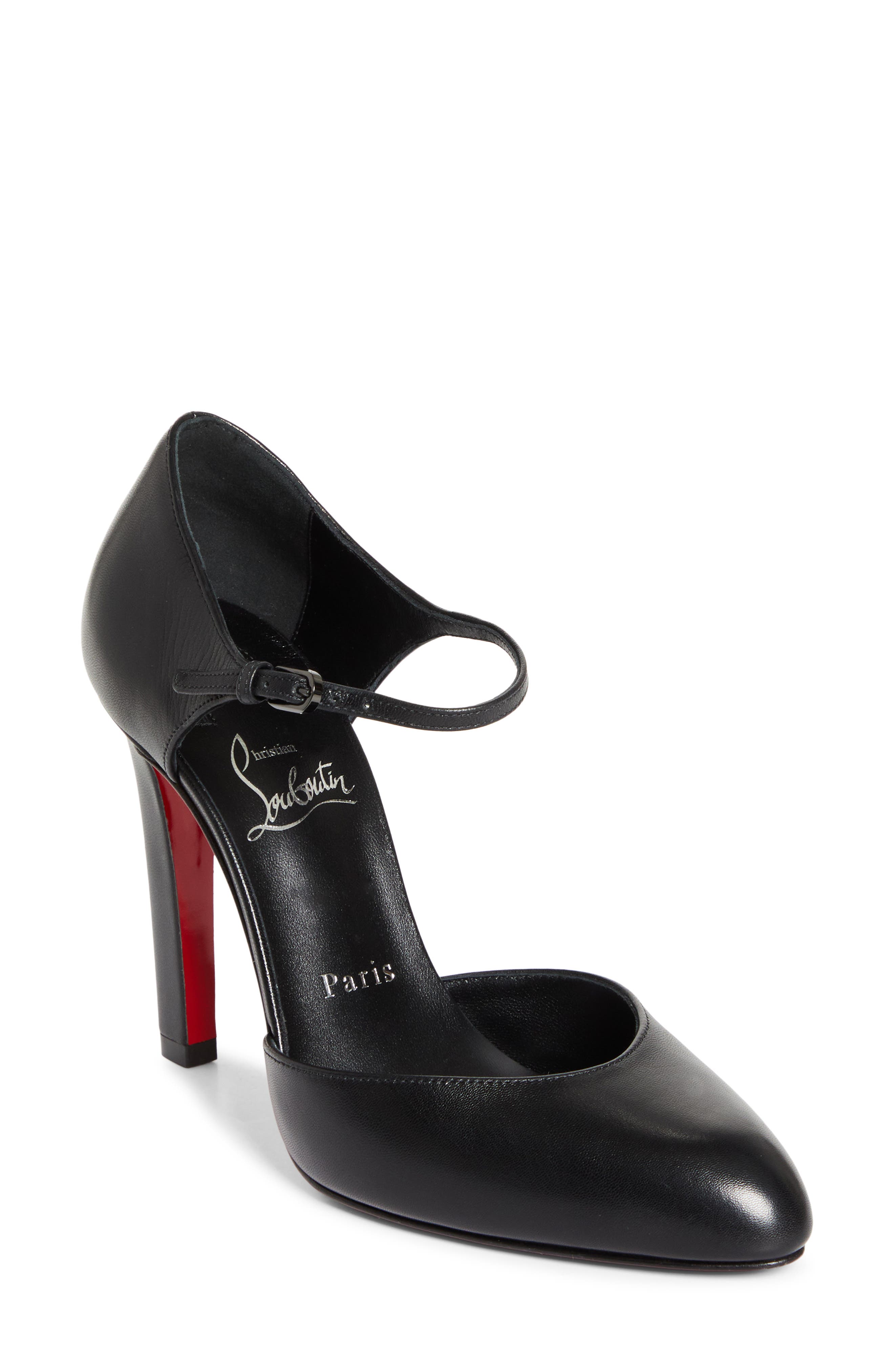 Christian Louboutin Fanny Demie Pump, Main, color, Black/ Black