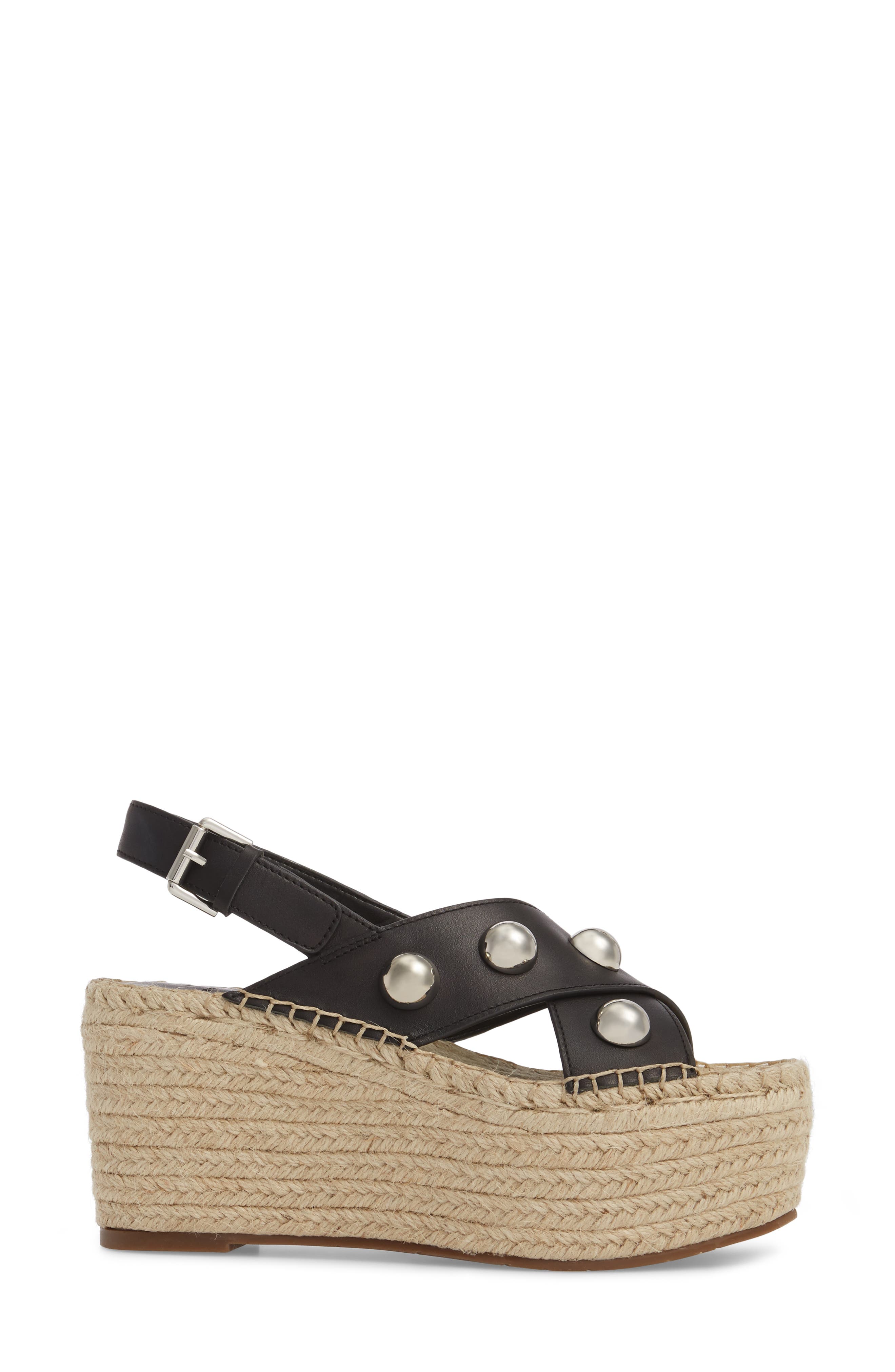 Marc Fisher LTD Rella Espadrille Platform Sandal, Alternate, color, 