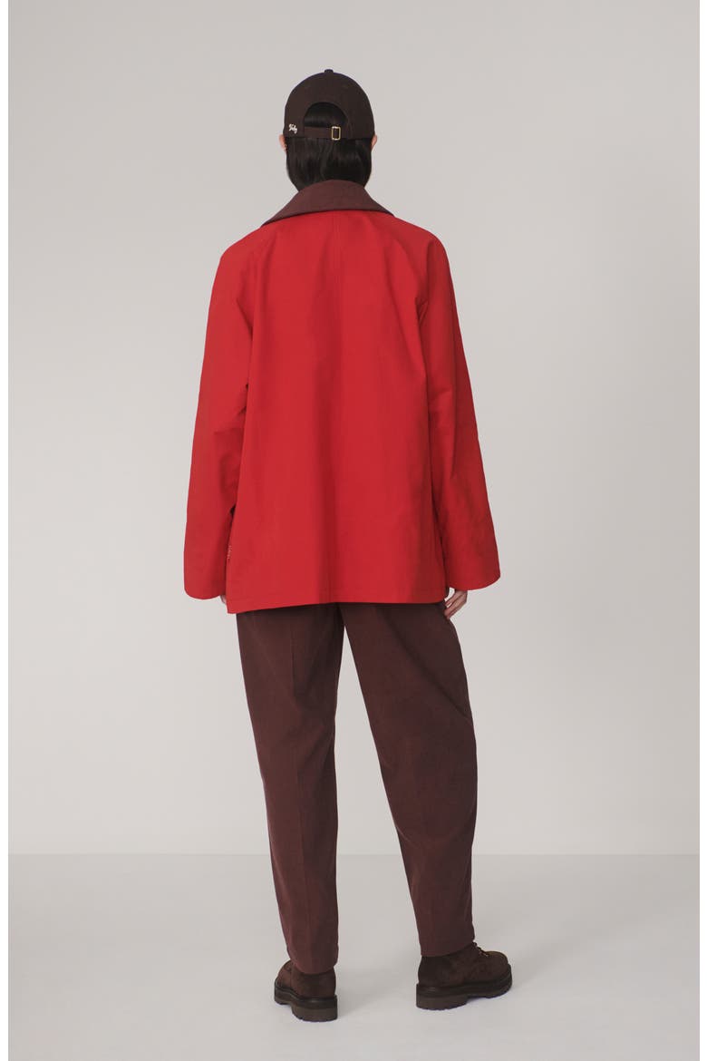 Rylan Mid Length Jacket, Alternate, color, WASHED RED
