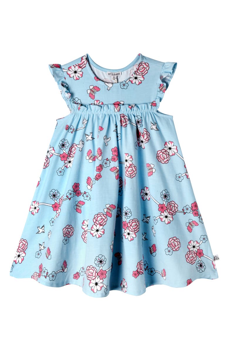 art & eden Christina Ruffle Trim Dress, Main, color,