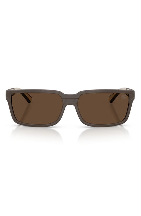 61mm Rectangle Sunglasses