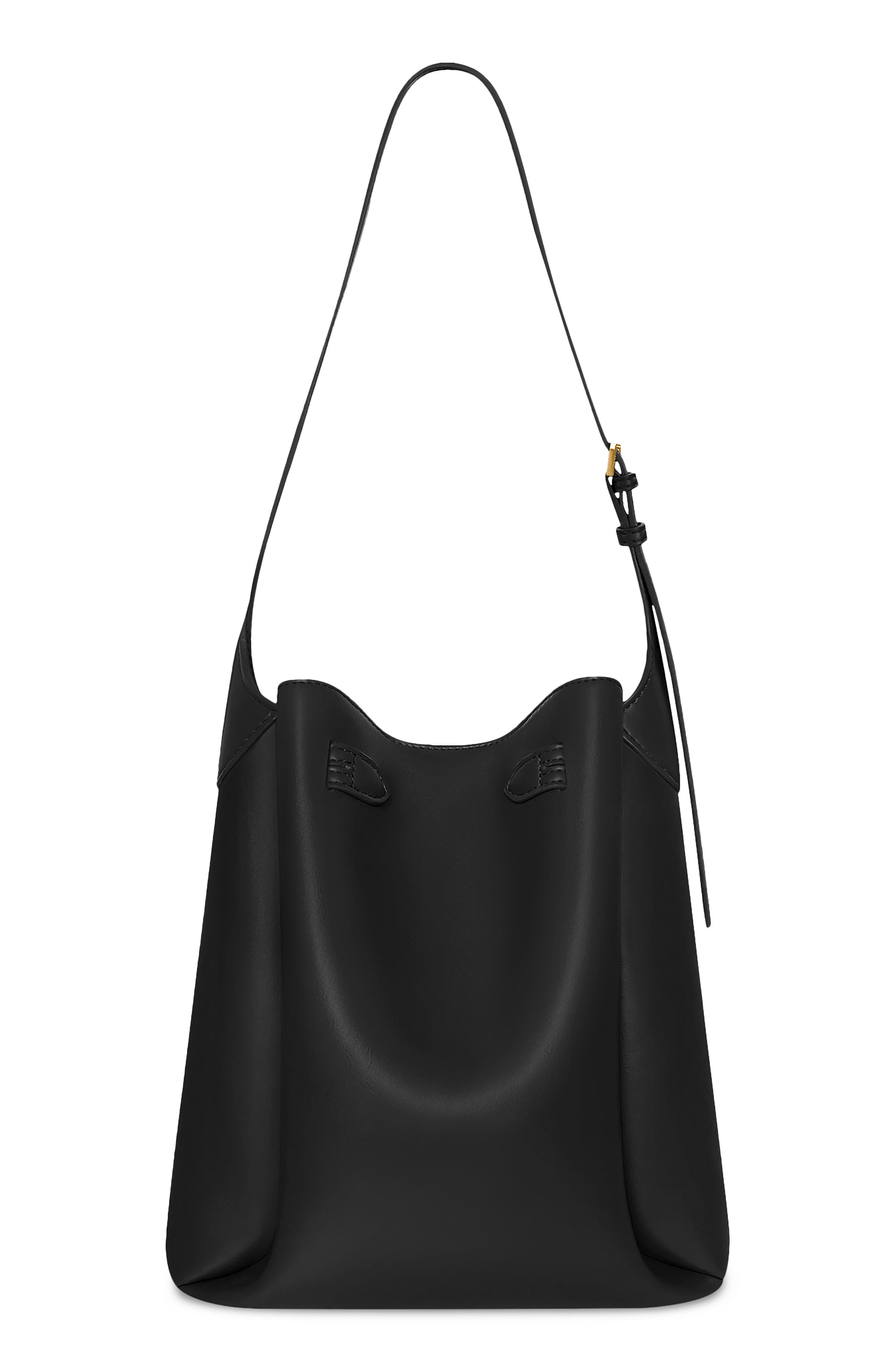 JW PEI Charlene Double Buckle Shoulder Bag, Alternate, color, Black