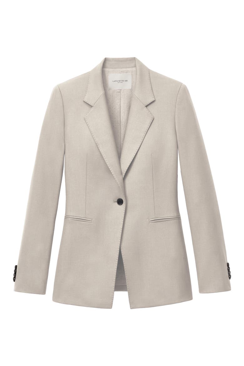 Stretch Merino Wool Blazer, Alternate, color, SANDSTONE MELANGE